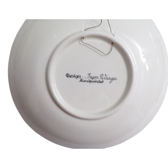 Inger Waage Hand painted Plate Denmark Vintage City Scene Copenhagen Decor - Picture 3 of 3